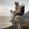 Палка треккинговая NATUREHIKE ST03 7075 AL NH17D017-D с 3 узлами серый 6975641885153